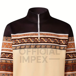 Qualité supérieure Hommes Demi Zip Sweats Basics Coton Mélangé Polaire Vêtements D'hiver Meilleure Vente Design Premium Demi Zip Sweats - Product Image 5