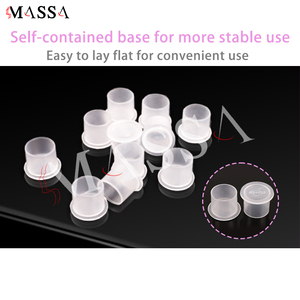 MASSA 500 Piezas/Bolsa Tapas de Tinta para Tatuajes Vasos Autoportantes Suministros de Pigmento para Tatuajes para Microblading Accesorios de Maquillaje Permanente - Product Image 5