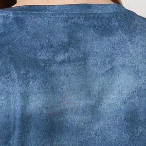 Camiseta de mujer en blanco liso más vendida para adultos, camisetas de lavado ácido para mujer de bajo precio en Color sólido con diseño personalizado - Product Image 6