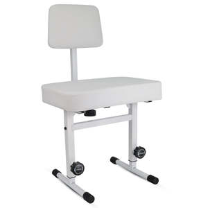 5 Core Piano Bench 3 <b>Padded</b> Cushioned Stool w Backrest Heavy Duty Musician <b>Chair</b> Height Adjustable - Product Image 1