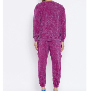 ชุดวอร์มฮิปฮอปวินเทจของผู้ชายใหม่เสื้อสเวตเชิ้ตคอกลมพร้อมกล่องกระเป๋ากางเกงบานสำหรับฤดูหนาว - Product Image 2