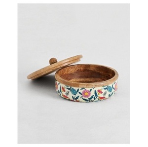 Set of 2 Wooden Storage <b>Box</b> Handcrafted Design Natural Wood <b>Box</b> Mango and Acacia Wood <b>Keepsake</b> <b>Box</b> with Multiple Use - Product Image 3