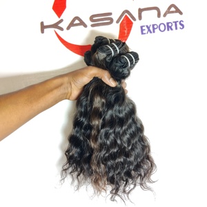 Fabrique 100% paquet vietnamien cuticule aligné en gros couleur naturelle femmes noires Machine Double trame extensions de cheveux humains - Product Image 4