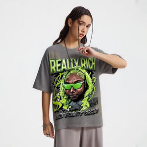 High Quality Fabric OEM/ODM Custom Print Acid Wash T-Shirt for Family Gathering & Group Events - Product Image 1