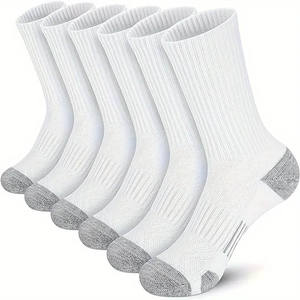 100% haute qualité anti-dérapant respirant automne coton laine chaussettes conception d'usine votre propre marque broderie Logo personnalisé hommes chaussettes - Product Image 3