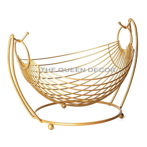 Cubiertos de diseñador hechos a mano de calidad superior, cesta de almacenamiento de mesa clásica y elegante al por mayor de Metal de hierro - Product Image 6