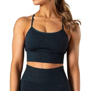2026 soutien-gorge de sport pour femmes le plus vendu en gros respirant et soutien élevé pour la course à pied soutien-gorge de fitness solide et sans couture - Product Image 6