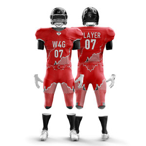 100% <b>Polyester</b> Fabric Breathable American Football Jersey <b>Shorts</b> Set Quick Dry Customizable Front/Back Plus Size Low MOQ Uniform - Product Image 6