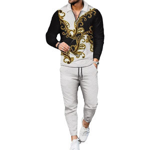 ชุดวอร์มฤดูหนาวของผู้ชายเสื้อผ้าผู้ชายผ้าฝ้าย100% ลายพื้นเป็นที่ต้องการสูง - Product Image 1