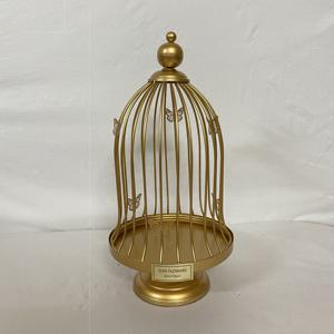 Matte <b>Black</b> Cake StandBird Cage Design with Dome for Wedding Display Centerpiece Wedding Cake Tools Display Tray - Product Image 5