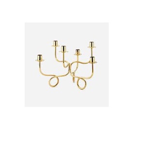 Décoration de Noël moderne en or Bougeoir pour la maison Piliers en fer faits à la main avec logo personnalisé Occasion unique de Pâques - Product Image 6