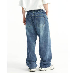 Pantalons en jean surdimensionnés de couleur unie, légers, pour usage extérieur, de haute qualité, vente chaude, vêtements décontractés pour hommes - Product Image 2
