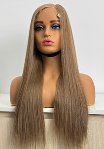 วิกผมแบบเต็มศีรษะ HD French Lace ผมแท้เวียดนาม Remy สีน้ำตาลยาว พร้อมผมเบบี้แฮร์  แบบ Double Drawn ความหนาแน่น 250% - Product Image 3