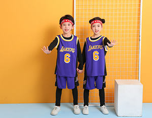 Camiseta de Baloncesto sin Mangas para Jóvenes, Transpirable, de Secado Rápido, Ropa Deportiva Infantil para Exteriores, Conjunto de Baloncesto de Poliéster para Niños - Product Image 4