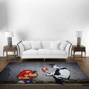 Alfombra Impresa: Alfombras Modernas Personalizadas con Diseños Únicos de Graffiti, con Pelo Suave - Product Image 3