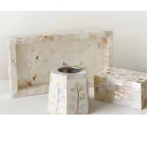 Quemador de incienso con incrustaciones de Capiz de perla madre árabe religioso hecho a mano elegante para quemadores Bakhoor Ramadan y Eid Mubarak Bakhoor 2025 - Product Image 5