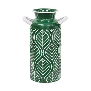 Ensemble personnalisé de deux vases en métal de couleur noire avec des formes contemporaines et des designs élégants pour la décoration intérieure moderne - Product Image 4