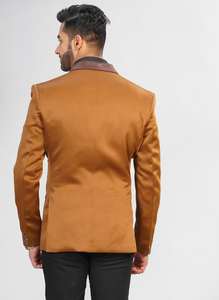 Blazer décontracté pour homme Mustard Gold, design élégant pour un usage quotidien, des événements informels et des sorties élégantes, disponible à un prix raisonnable - Product Image 3