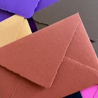 Portefeuilles en papier texturé faits à la main tendance, tailles B6 C6 C5, mariage, anniversaire, écriture de lettres, événements, cadeaux de célébration