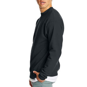 Sweat-shirt à col rond en polaire éco-responsable pour homme, coupe grande taille, style décontracté d'hiver, streetwear, pack - Product Image 5