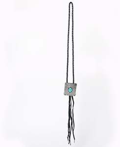 Necklace for Women Antique Silver and <b>Leather</b> Necklace/Handmade Jewelry Boho Ethnic Minimalist Necklace/gift for Women Necklace - Product Image 5