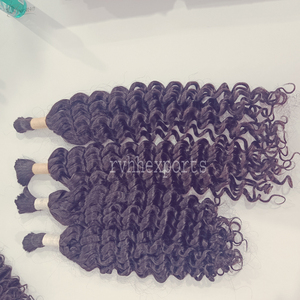Extensiones de cabello humano a granel sin procesar 100% de cabello alineado con cutícula de alta calidad - Product Image 5
