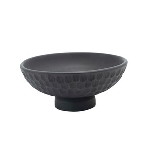 Plato de madera negro con patas de gato para decoración de mesa, plato decorativo de madera con detalles indios, plato con patas de gato, estilo indio. - Product Image 2