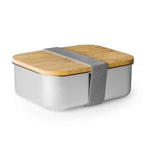 Portapranzo Personalizzato in Acciaio e Bambù con Ginseng, Gadget Durevole ed Ecologico - Product Image 2