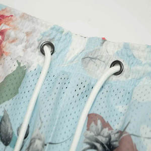 2019 personalizado OEM gimnasio Atlético entrenamiento de las mujeres pantalones cortos para correr estilo Casual poliéster playa pantalones cortos cordón nuevo medio Bermudas - Product Image 4