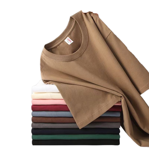 T-shirt en coton polyvalent noir blanc sans sexe taille 21 Spindle Spinning personnalisable T-shirt de style vintage teint en longueur pour hommes - Product Image 1