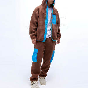 Venta al por mayor nuevo diseño su propia ropa de calle Sherpa polar chándal venta al por mayor de alta calidad Sherpa polar chándal - Product Image 5