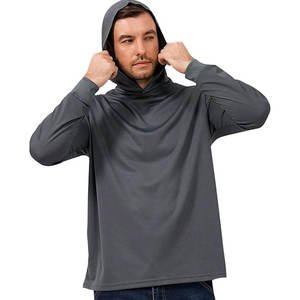Sudadera con capucha de pesca por sublimación al por mayor personalizada UV manga larga hombres Sudadera con capucha de secado rápido - Product Image 2