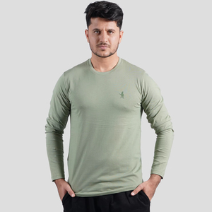 เสื้อยืดคอตตอนเนื้อแข็งแบบสั่งทำโลโก้ด้านหน้าขนาดใหญ่พิเศษระบายอากาศผลิตอย่างยั่งยืนจากผู้ผลิตในอินเดีย - Product Image 1