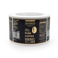 Etiquetas Adhesivas Personalizadas para Café, Impresión de Etiquetas HD Impermeables, Etiquetas Autoadhesivas para Botellas de Alimentos y Latas