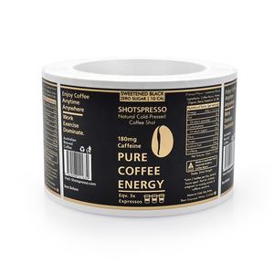 Индивидуальные водонепроницаемые этикетки для кофе с HD-печатью, самоклеящиеся этикетки для бутылок и банок с едой - Product Image 3