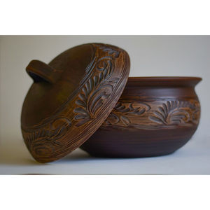 Latest Designer Table Top Kitchen Ware Food Serving Hot Pot Top Quality Round Shape Wooden Eco Friendly Home Dinnerware Hot Pot - Product Image 4