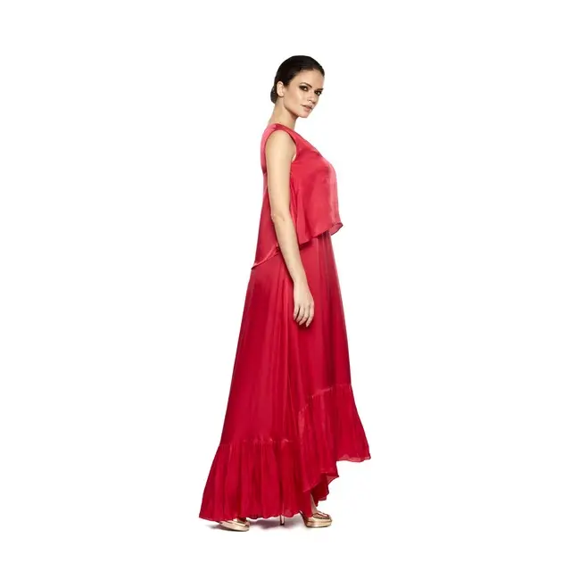 Unique Design Women One Shoulder Maxi Dress At Affordable Price From Indian Manufacturer