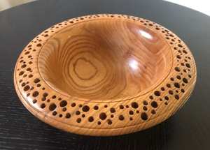 CE BOL-BOL À FRUITS EN BOIS NATUREL VÉRITABLE, Bol En Bois Décoratif pour Table Bureau Home Decor ustensiles de cuisine - Product Image 6