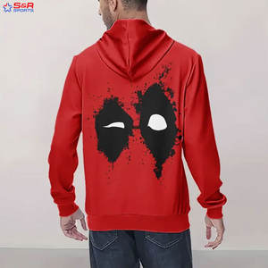 เสื้อฮู้ดพิมพ์ลายสกรีนสำหรับผู้ชายดีไซน์ตามสั่งผ้าฝ้ายผสมแบบลำลองพิมพ์ลายสกรีน - Product Image 4