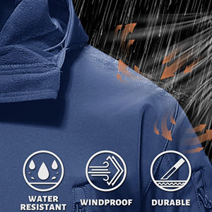 Vestes coupe-vent à coque dure d'extérieur de haute qualité Couleurs contrastées pour l'alpinisme Fermeture à glissière Service OEM Vestes pour hommes - Product Image 2