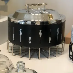 Primum Quality Stainless Steel Food Warmer With High Quality Wooden <b>Dish</b> <b>Serving</b> Food Warmer Use For Home Hotel Restaurants - Product Image 6