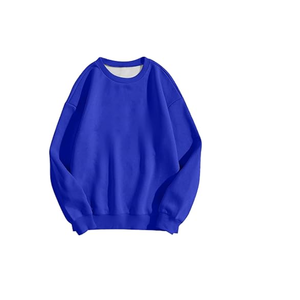 เสื้อสเวตเตอร์คอกลมของผู้ชายผ้าฝ้าย100% สีพื้นปรับแต่งได้ - Product Image 6