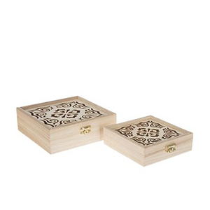 Caja Decorativa de Madera con Tapa Tallada, Caja de Almacenamiento de Joyas de Madera Maciza, Caja de Regalo de Madera con Parte Superior Calada para Joyas y Baratijas - Product Image 6