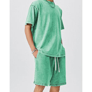 Coloré acide lavage hommes Shorts cordon Shorts hommes séchage rapide Gym Sport Fitness Jogging coton course entraînement vêtements de sport - Product Image 4