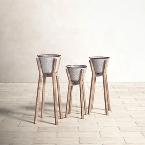 กระถางโลหะสไตล์มินิมอลหรูหราในดีไซน์พรีเมี่ยมเหมาะสำหรับบ้านสวนระเบียงสำนักงาน - Product Image 5