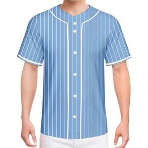Vêtement de sport unisexe à manches courtes en gros, logo personnalisé, maillot de baseball et de softball, respirant, séchage rapide, 100% polyester, personnalisé - Product Image 1