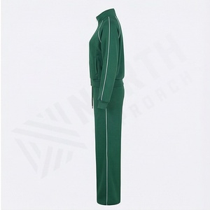 Ensemble de survêtement 2 pièces pour femmes, mode, fermeture éclair, manches longues, sweat-shirts, haut court, pantalon baggy, jogging, col montant, vêtements de sport athlétiques - Product Image 3