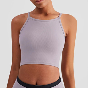 Sujetador deportivo con logotipo personalizado Ropa deportiva Sujetadores de entrenamiento Gimnasio Fitness Camiseta sin mangas Yoga Sujetador deportivo Mujer - Product Image 4