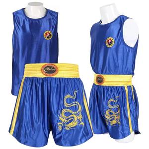 Pantalones cortos y chaleco de boxeo de último diseño hechos a medida, uniforme de boxeo profesional de impresión de alta calidad, uniforme con logotipo personalizado OEM Unisex - Product Image 1