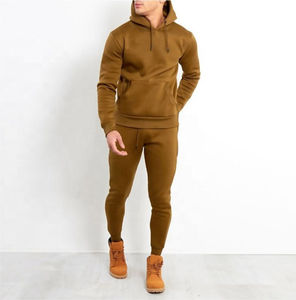 Conjuntos de trajes de Jogger sólidos para hombre, ropa deportiva con logotipo personalizado para entrenamientos de invierno, transpirable, ligero, 100% poliéster, nuevo - Product Image 1